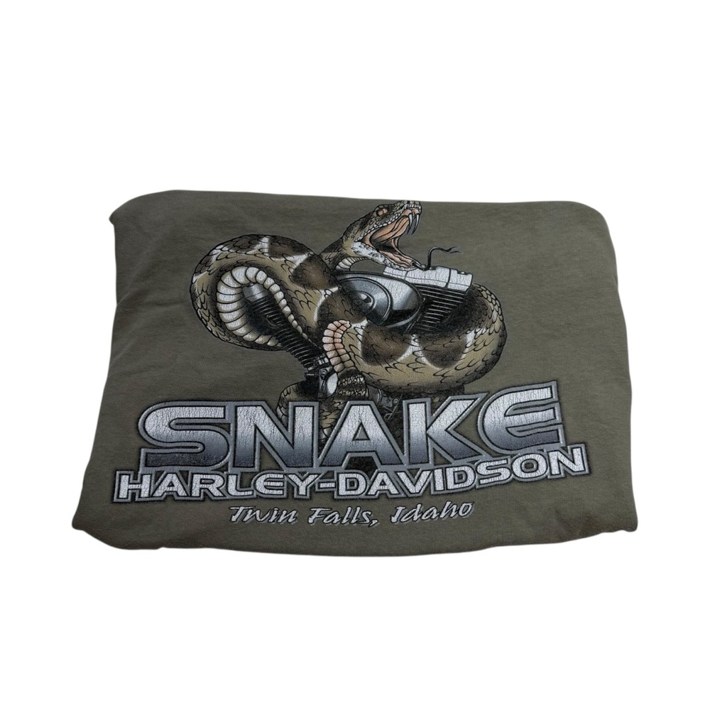 Harley Davidson Y2K Snake Graphic T-Shirt